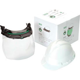 MSA Safety 10118695 MSA V-Gard® Accessory System Kit with V-Gard Cap, White, For Slotted Caps with Clear PC Visor image.
