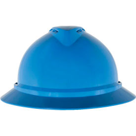 MSA Safety 10167912 MSA V-Gard® 500 Hat Vented 4-Point Fas-Trac III, Blue image.