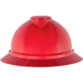 MSA Safety 10167915 MSA V-Gard® 500 Hat Vented 4-Point Fas-Trac III, Red image.