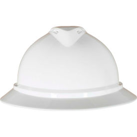 MSA Safety 10167950 MSA V-Gard® 500 Hat Vented 6-Point Fas-Trac III, White image.