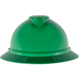 MSA Safety 10168438 MSA V-Gard® 500 Hat Vented 6-Point Fas-Trac III, Green image.