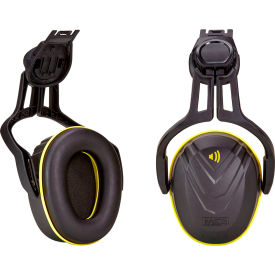 MSA Safety 10190357 V-Gard® Cap Mounted Hearing Protection, Medium, Black Cups image.