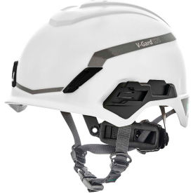 MSA Safety 10194791 MSA V-Gard® H1 Safety Helmet, Novent Fas-Trac® III Pivot, ANSI, CSA, EN397, White image.