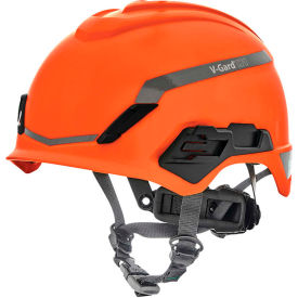 MSA Safety 10194797 MSA V-Gard® H1 Safety Helmet, Novent Fas-Trac® III Pivot, ANSI, CSA, EN397, Orange image.