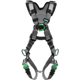 V-FIT 10194865 Harness, Back, Chest & Hip D-Rings, Quick-Connect Leg Straps, Extra Large