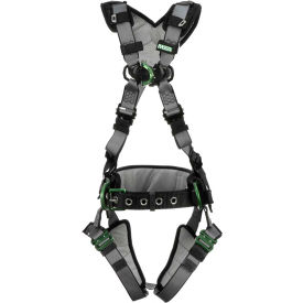MSA Safety 10195166 V-FIT™ 10195166 Construction Harness, Back & Hip D-Rings, Quick-Connect Leg Straps, XL image.