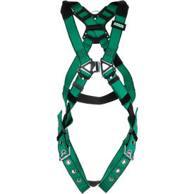 MSA Safety 10197216 V-FORM™ 10197216 Harness, Back & Hip D-Rings, Tongue Buckle Leg Straps, Extra Large image.