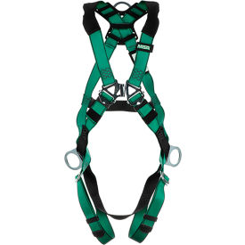 MSA Safety 10197232 V-FORM™ 10197232 Harness, Back & Hip D-Rings, Qwik-Fit Leg Straps, Super Extra Large image.