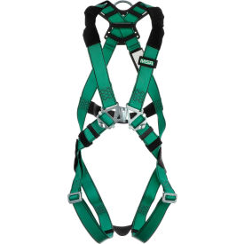 MSA Safety 10197236 V-FORM™ 10197236 Harness, Stainless Steel Hardware, Back D-Ring, Qwik-Fit Leg Straps, 2XL image.