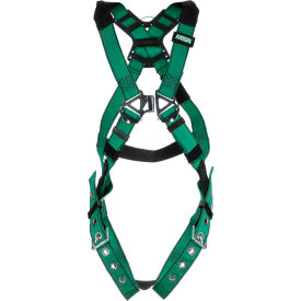 MSA Safety 10197237 V-FORM™ 10197237 Harness, Stainless Steel Hardware, Back D-Ring, Tongue Buckle Leg Straps XS image.