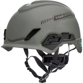 MSA Safety 10204346 MSA V-Gard® H1 Safety Helmet, Trivent Fas-Trac® III Pivot, ANSI, EN12492, Gray image.