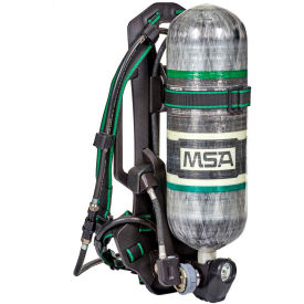 MSA High-Pressure 45-Min. Carbon Cylinder, Kevlar Harness G1 Facepiece, 4-Pt. Kevlar Harness