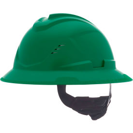MSA Safety 10215831 MSA Safety V-Gard C1™ Full Brim Hard Hat, Vented, Fas-Trac III, Green image.