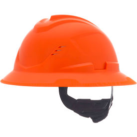 MSA Safety 10215834 MSA Safety V-Gard C1™ Full Brim Hard Hat, Vented, Fas-Trac III, Orange image.