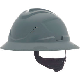 MSA Safety 10215836 MSA Safety V-Gard C1™ Full Brim Hard Hat, Vented, Fas-Trac III, Gray image.