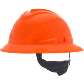 MSA Safety 10215843 MSA Safety V-Gard C1™ Full Brim Hard Hat, Non-Vented, Fas-Trac III, Orange image.