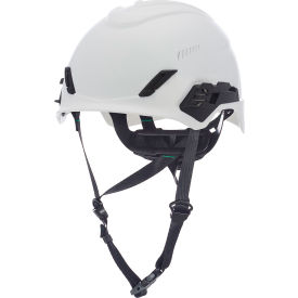 MSA Safety 10236204 MSA V-Gard® H1PRO Safety Helmet, Trivent Fas-Trac® III Pivot Ratchet Suspension, White image.