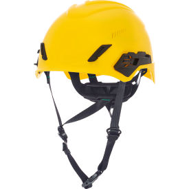 MSA Safety 10236208 MSA V-Gard® H1PRO Safety Helmet, Trivent Fas-Trac III Pivot Ratchet Suspension, Yellow image.