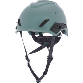 MSA Safety 10236212 MSA V-Gard® H1PRO Safety Helmet, Trivent Fas-Trac® III Pivot Ratchet Suspension, Gray image.