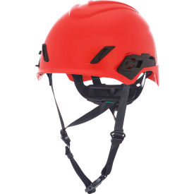 MSA Safety 10236214 MSA V-Gard® H1PRO Safety Helmet, Non-Vented Fas-Trac® III Pivot Ratchet Suspension, Red image.