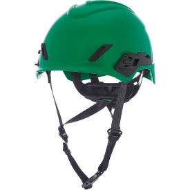 MSA Safety 10236216 MSA V-Gard® H1PRO Safety Helmet, Non-Vented Fas-Trac® III Pivot Ratchet Suspension, Green image.