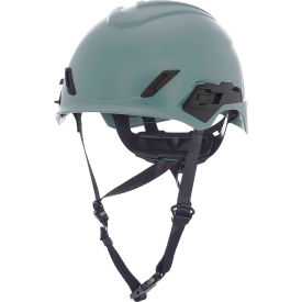 MSA Safety 10236221 MSA V-Gard® H1PRO Safety Helmet, Non-Vented Fas-Trac® III Pivot Ratchet Suspension, Gray image.