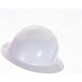 MSA Safety 454665 MSA Skullgard® Protective Hat With Staz-On Suspension, Standard, White image.