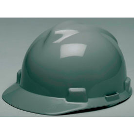 MSA Safety 475364 MSA V-Gard® Hard Hats, Front Brim, Fas-Trac® Suspension, Navy Gray, 475364 image.
