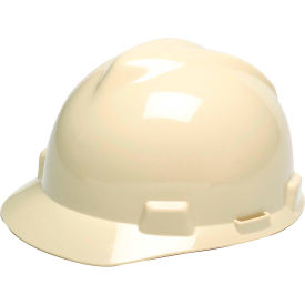 MSA Safety 478237 MSA V-Gard® Slotted Cap With Staz-On Suspension, Light Buff image.