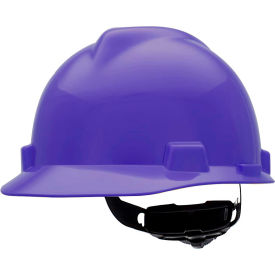 MSA Safety 495858 MSA V-Gard® Slotted Cap With Fas-Trac III Suspension, Purple image.