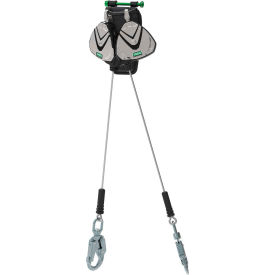MSA Safety 63162-00E MSA V-Edge™ Personal Fall Limiter, 8 Stainless Steel Cable, Twin Leg, Snap Hook, 63162-00E image.