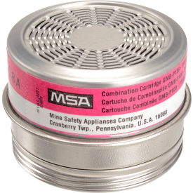 MSA Safety 815179 MSA Comfo® Respirator Cartridges, Acid Gas/P100, 6/Box, 815179 image.
