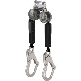 MSA V-TEC Personal Fall Limiter Twin Leg Aluminum Snap Hook 10L 