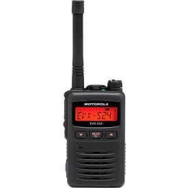 Motorola EVX-S24-UB Motorola EVX-S24-UB Two-Way Radio, 2 Watt Analog, 3 Watt Digital, 256 Channel, UHF 403-470 MHz Black image.