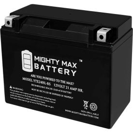 ECOM GROUP INC YTX24HL-BS Mighty Max Battery YTX24HL 12V 21AH / 350CCA Battery image.