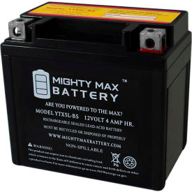 ECOM GROUP INC YTX5L-BS Mighty Max Battery YTX5L 12V 4AH / 80 CCA Battery image.