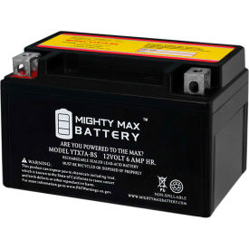 ECOM GROUP INC YTX7A-BS Mighty Max Battery YTX7A 12V 6AH / 105CCA Battery image.