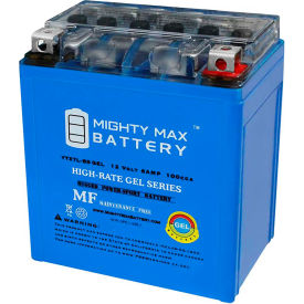 ECOM GROUP INC YTX7L-BSGEL Mighty Max Battery YTX7L 12V 6AH / 100CCA GEL Battery image.