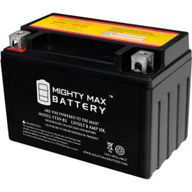 ECOM GROUP INC YTX9-BS Mighty Max Battery YTX9 12V 8AH / 135CCA Battery image.