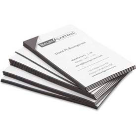 Baumgartens® Magnetic Business Card 3-1/2"" x 2"" Black 25 Cards/Pack