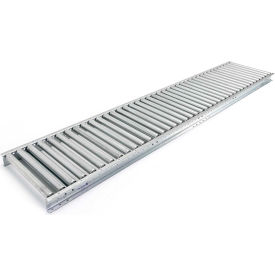 UNEX® MRS 10L 18""W Straight Gal. Steel Roller Conveyor - 1.9"" Roller Dia. - 15"" BF