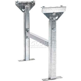 UNEX Manufacturing, Inc. MCS233818 Adjustable H-Brace Support 18"W x 23"-38"H for UNEX® MRS Roller Conveyors image.