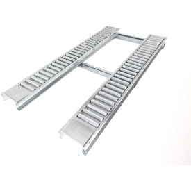 UNEX Manufacturing, Inc. PTMRS23050X96 UNEX® Pallet Track Steel Floor Conveyor - 2 Roller Lanes 8L - 8000 Lb. Cap. image.