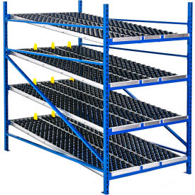 UNEX RR99S2W4X6-A Gravity Flow Roller Rack with Wheel Bed Add-On 48
