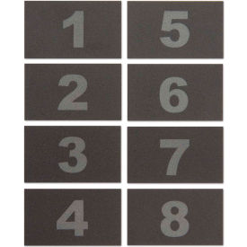 United Visual Numbers for ABS/Wood Cellphone Lockers TAB18 - Numbers 1-8