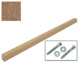 United Visual Products UVMCSP-WEAWOD United Visual Products 4"W x 4"D x 96"H Single Weathered Wood Post and Hardware image.