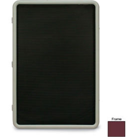 United Visual Products UVTE1824-BURGUN United Visual Products 18"W x 24"H Image Enclosed Letter Board with Burgundy Frame image.