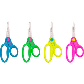 Acme United Corp. 14872 Westcott® School Kids Scissors w/Anti-Microbial Product Protection, 5"L Pointed, Assorted,12/PK image.