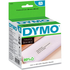 Address Labels, 1-1/8" x 3-1/2", White, 350 Labels/Roll, 2 Rolls/Pack view 2