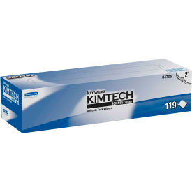 United Stationers Supply 34705 Kimtech Kimwipes Delicate Task Wipers, 2-Ply, 11-4/5 x 11-4/5, 119/Box, 15 Boxes/Carton - 34705 image.